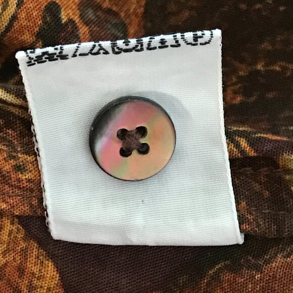 Tommy Bahama Hawaiian Shirt Men XXL Green Floral Button Up Pocket Short Sleeve - Picture 13 of 13